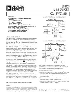 AD7245ABR Datasheet PDF Analog Devices