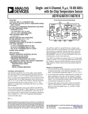 AD7817BRU-REEL Datasheet PDF Analog Devices