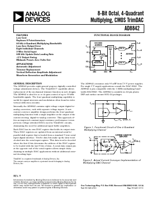 AD8842AR Datasheet PDF Analog Devices