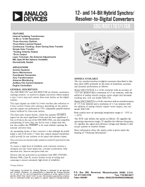 RDC1767 Datasheet PDF Analog Devices