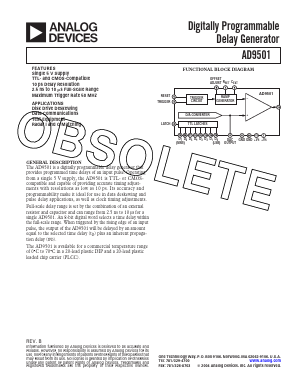 AD9501JP Datasheet PDF Analog Devices