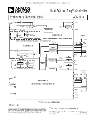 ADM1014 Datasheet PDF Analog Devices