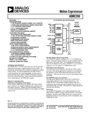 ADMC200 Datasheet PDF Analog Devices