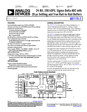 EVAL-AD7175-2SDZ Datasheet PDF Analog Devices