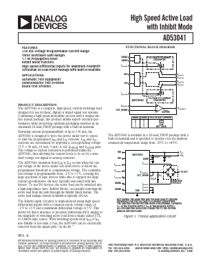 AD53041 Datasheet PDF Analog Devices