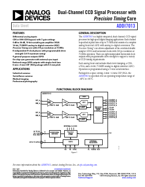 ADDI7013 Datasheet PDF Analog Devices