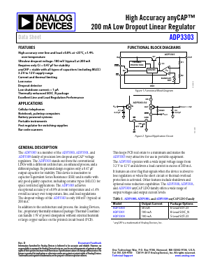 ADP3303 Datasheet PDF Analog Devices