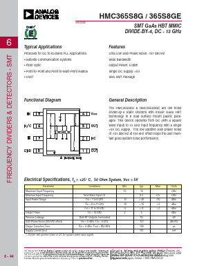HMC365S8G Datasheet PDF Analog Devices
