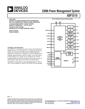 ADP3510 Datasheet PDF Analog Devices