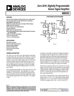 AD8555ARZ Datasheet PDF Analog Devices