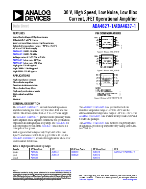 ADA4637-1 Datasheet PDF Analog Devices