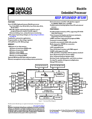 ADBF539WBBCZ4F8 Datasheet PDF Analog Devices