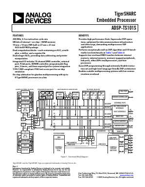 ADSP-TS101SAB1Z000 Datasheet PDF Analog Devices