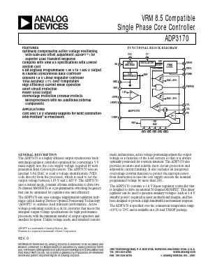 ADP3170JRU Datasheet PDF Analog Devices