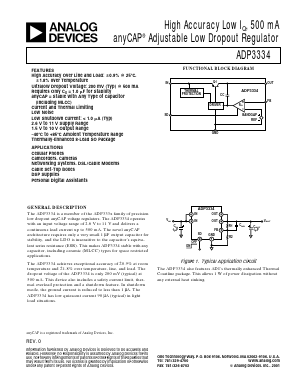 ADP3334 Datasheet PDF Analog Devices