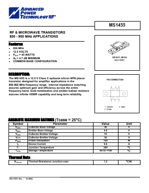 MS1455 Datasheet PDF Advanced Power Technology