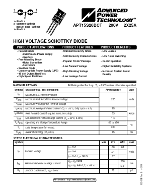 ABT15S20BCT Datasheet PDF Advanced Power Technology