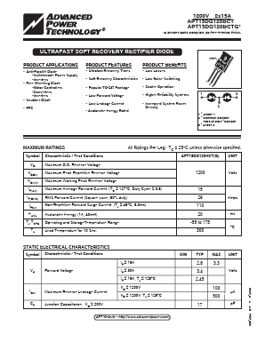 APT15DQ120BCT Datasheet PDF Advanced Power Technology
