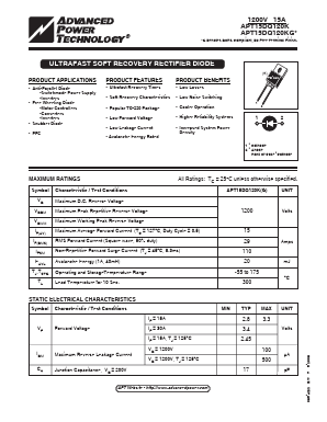 APT15DQ120KG Datasheet PDF Advanced Power Technology
