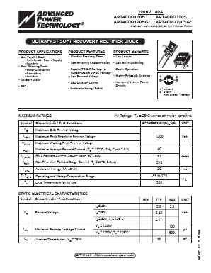 APT40DQ120S Datasheet PDF Advanced Power Technology