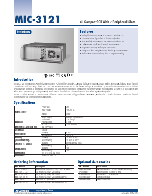 MIP-3104-AE_ Datasheet PDF Advantech Co., Ltd.