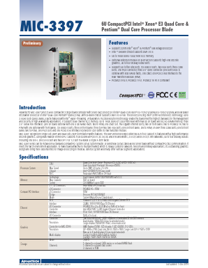 MIC-3397X-MXE Datasheet PDF Advantech Co., Ltd.