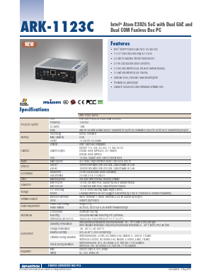 ARK-1123C Datasheet PDF Advantech Co., Ltd.