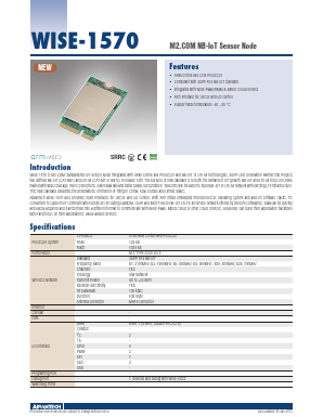 WISE-1570 Datasheet PDF Advantech Co., Ltd.