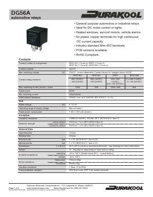 DG56A Datasheet PDF American Electronic Components, inc