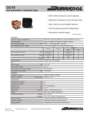 DG19 Datasheet PDF American Electronic Components, inc