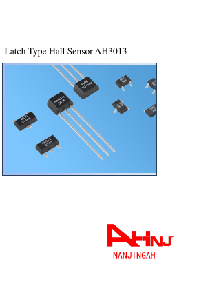AH3013 Datasheet PDF NANJING AH ELECTRONICS CO., LTD