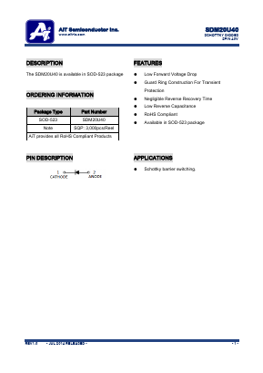 SDM20U40 Datasheet PDF AiT Semiconductor Inc.