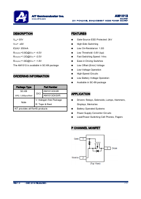 AM1013CK3VR Datasheet PDF AiT Semiconductor Inc.