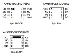 AK93C55C Datasheet PDF  Asahi Kasei Microdevices