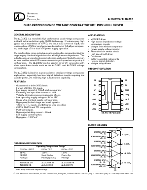 ALD4302SB Datasheet PDF Advanced Linear Devices