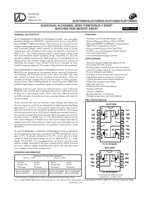ALD110800SC Datasheet PDF Advanced Linear Devices