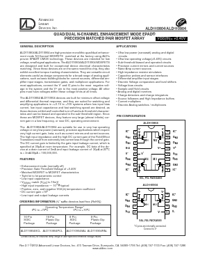 ALD110904 Datasheet PDF Advanced Linear Devices