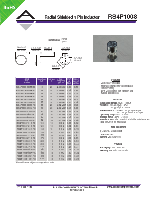 RS4P1008-471K-RC Datasheet PDF Allied Components International