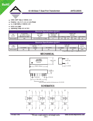 AHTD-2003S Datasheet PDF Allied Components International