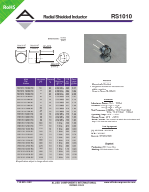RS1010-330M-RC Datasheet PDF Allied Components International
