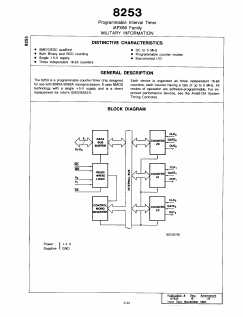 P8253/BJA Datasheet PDF Advanced Micro Devices