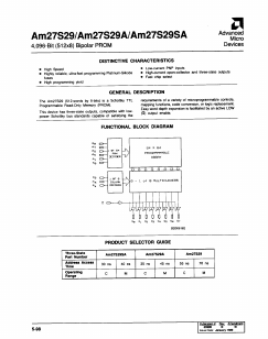 AM27S29A Datasheet PDF Advanced Micro Devices