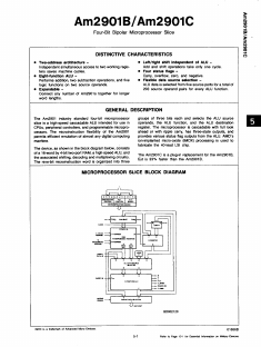 AM2901CXC Datasheet PDF Advanced Micro Devices