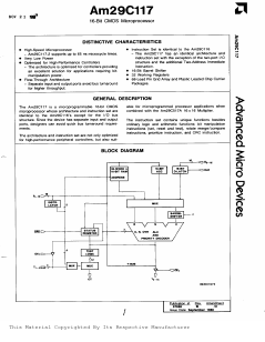 AM29C117-1GCB Datasheet PDF Advanced Micro Devices