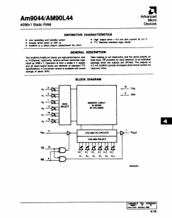 AM9044DDC Datasheet PDF Advanced Micro Devices