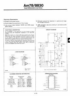 AM7830X Datasheet PDF Advanced Micro Devices