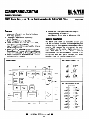 S3507AI Datasheet PDF AMI Semiconductor