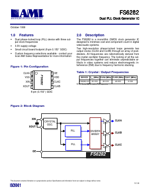 FS6282-03 Datasheet PDF AMI Semiconductor