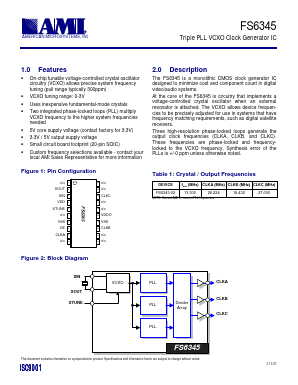 FS6345-02 Datasheet PDF AMI Semiconductor