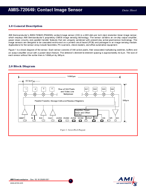 AMIS-720649 Datasheet PDF AMI Semiconductor